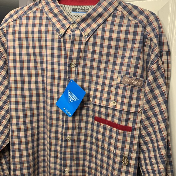 NWT!Columbia PHG, Size:MenXL, Plaid, lightweight - Picture 5 of 6